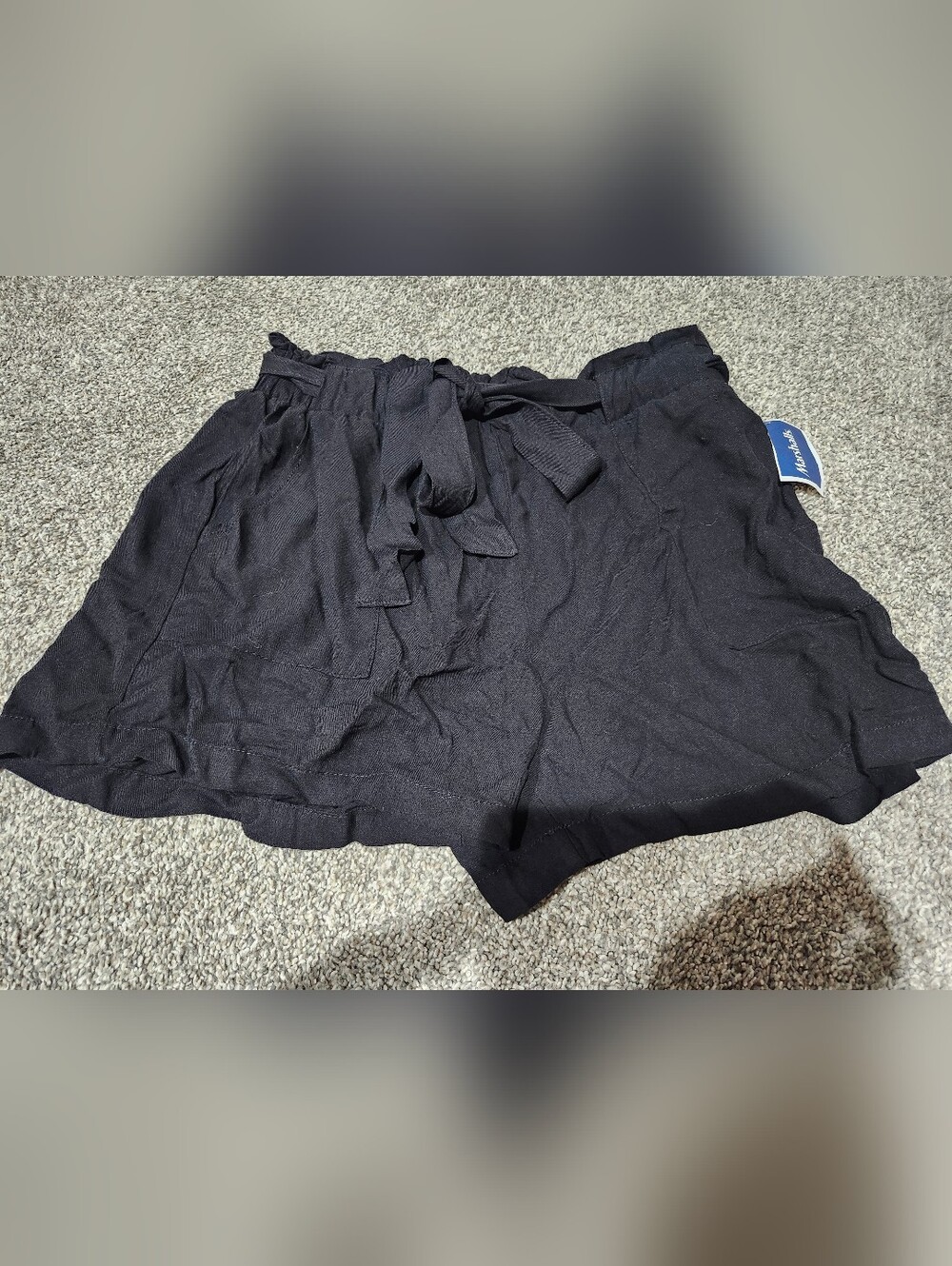 Ci Sono Black Elastic-Waist Shorts Womens Size XL NWT